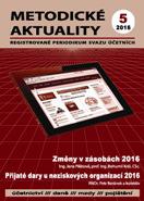 METODICKÉ AKTUALITY Č. 5/2016 - ZMĚNY V ZÁSOBÁCH 2016