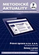 METODICKÉ AKTUALITY Č. 7/2016 PRÁVNÍ ÚPRAVA S.R.O. A A.S.
